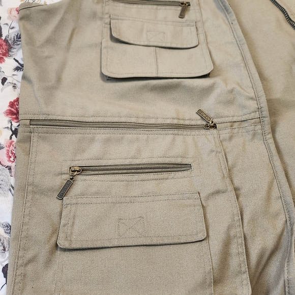 2XL Tan fishing hunting utility vest adjustable - Picture 7 of 7